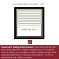thumbnail image 3 of ARLO BLINDS Faux Wood Blind with Crown Valance - 46 1/2"W x 84"H, White, Cordless 2” Slat Horizontal Blind - for Kitchen, Bedroom, Living Room, Doors, 3 of 6