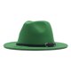 thumbnail image 1 of Sombrero de Jazz elegante a la moda de estilo coreano, cinturón de cuero para primavera y otoño e invierno, sombrero de Jazz informal de lana a la moda para mujer, 1 of 6