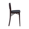 thumbnail image 3 of Linon Triena 24" Mid Back Indoor Upholstered Folding Counter Stool, Merlot/Dark Brown Faux Leather, 3 of 12