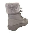 thumbnail image 3 of Fitflop Womens Holly Shearling Lace Up Winter Boot Shoes, Charcoal, US 7.5, 3 of 3