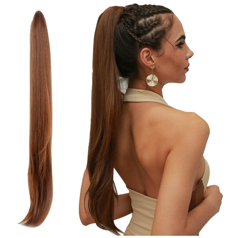 Wig Female Ponytail Wig Long Straight Hair Extension Piece