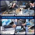 thumbnail image 3 of TRAKAR Car Vacuum Cleaner,3 Speed 4-in-1 20000PA High Power Portable Rechargeable Vacuum Cleaner with LED Light and Multi-Nozzles for Car and Multi-scene Use, 3 of 7
