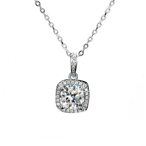 Collar para mujer con colgante de cuproníquel para San Valentín, collar redondo con colgante, collar de aniversario, regalo, collar de aniversario de boda, regalo, collar para un día especial