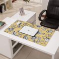 thumbnail image 3 of Long Mouse Pads for Desk,Pioneer Flower Floral Print Pattern Desk Mats on Top Of Desks, Desk Mouse Pad Extra Large with 3mm Non-Slip Base and Stitched Edge for Gaming,Office,Work,Home 31.5"x15.7", 3 of 6