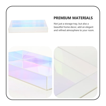 Zcyifa Acrylic Tray Acrylic Tray for Organizing Clear Serving Tray Decorative Storage Tray for Home