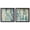 Black Frame, variant on Interplay of Forms Set Shadowbox Print Blue And Sage Wall Decor Set by Art Remedy, White Frame, 12 x 12