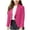 Hot Pink, variant on Girls Solid Color Lapel Suit Coat Button Down Long Sleeve Blazer Jacket Button Blazer Girls
