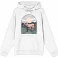 thumbnail image 4 of Western Howdy Cow Adult White Long Sleeve Hoodie-XL, 4 of 6