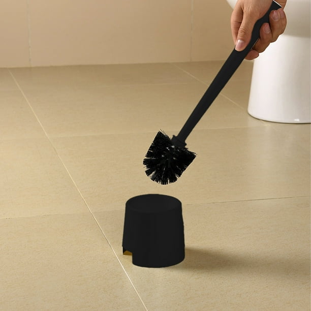 Artículos de limpieza, barrido, cepillo de inodoro con cerdas duras, cepillo de limpieza para inodoro, cepillo limpiador de inodoro moderno, cerdas de mango largo para baño, plásticos, escoba portátil