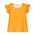 thumbnail image 2 of zbxnLI Girls Ruffle Tank Tops Summer Clothes Kids Crewneck T Shirts Sleeveless Blouses Shirts Age 3-15 Years, 2 of 8