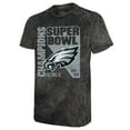 thumbnail image 2 of Men's Majestic Threads Black Philadelphia Eagles Super Bowl LIX Champions Mineral Wash T-Shirt, 2 of 3
