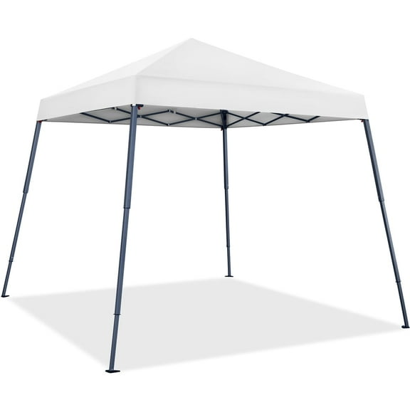 Topeakmart 10x10ft Outdoor Pop-Up Canopy Waterproof Sun Protection Tent with Carrying Bag Sandbag, White