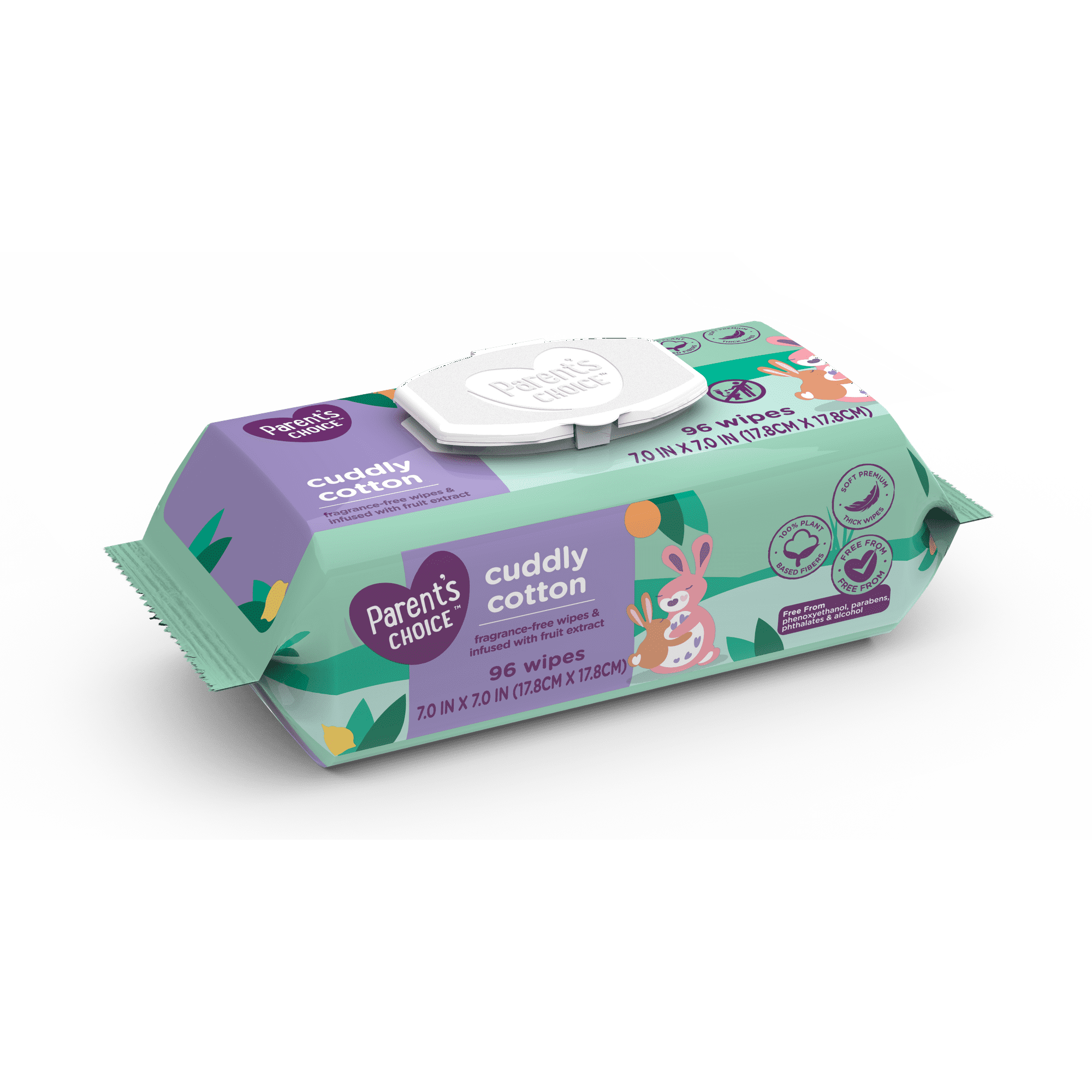 Parent S Choice Cotton Wipes 3 Packs Of 72 216 Count Walmart Com Walmart Com