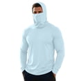 Ceisia Men Black Balaclava Face Mask Hooded Long Sleeve Sun Protection ...
