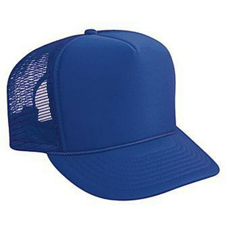 Polyester Golf - Otto Cap Polyester Foam Front High Crown Golf Style Mesh Back Caps - Hat / Cap for Summer, Sports, Picnic, Casual wear and Reunion etc
