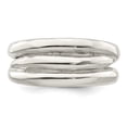 thumbnail image 5 of 925 Sterling Silver Solid Fancy Ribbed Ring Size 6 - 5.5 Grams -  Jewelry Gift for Mom, 5 of 5