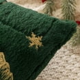 thumbnail image 7 of Lomyolo Christmas Tree Glitter Snowflake Pillow Covers Set of 2 –20x20 Soft Faux Fuzzy Embroidered Pillow Cases Farmhouse Festive Christmas Holiday Decor Throw Cushions for Home Winter Decoration, 7 of 7