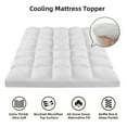 thumbnail image 2 of Queen Mattress Topper, Cooling Mattress Pad, 400Tc Extra Thick Mattress Cover, Fluffy Pillow Top with Snow Down Alternative Mattress Protector, 8-21" Deep Pocket, Bed Comfort, 2 of 7