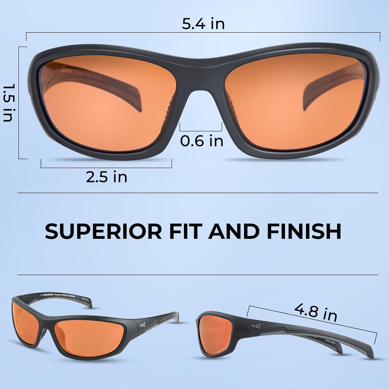 KastKing Hiwassee Polarized Sport Sunglasses for Men & Women