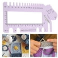 thumbnail image 4 of Crochet Plastic Ruler Tool, Practical Durable Knitting Plastic Gauge Plastic Clear Numbers Multi Purpose  For Home For Measurement, 4 of 8