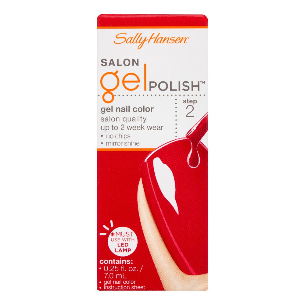 Sally Hansen Salon Professional Gel Nail Polish, Red My Lips Walmart