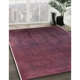 thumbnail image 2 of Ahgly Company Indoor Square Mid-Century Modern Dark Raspberry Purple Oriental Area Rugs, 7' Square, 2 of 6