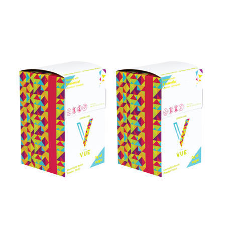 VUE Electrolyte Boost Drink Mix Packets  Multivitamin Nutrition Supplement Powder Pack for Water  Non-GMO  ZERO Sugar  Lemon Lime  30-Pack