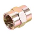 thumbnail image 3 of Unique Bargains Pipe Fitting Connector Straight Hex Nipple Coupling 3/8 PT Female Thread Hydraulic Adapter 1pcs, 3 of 3