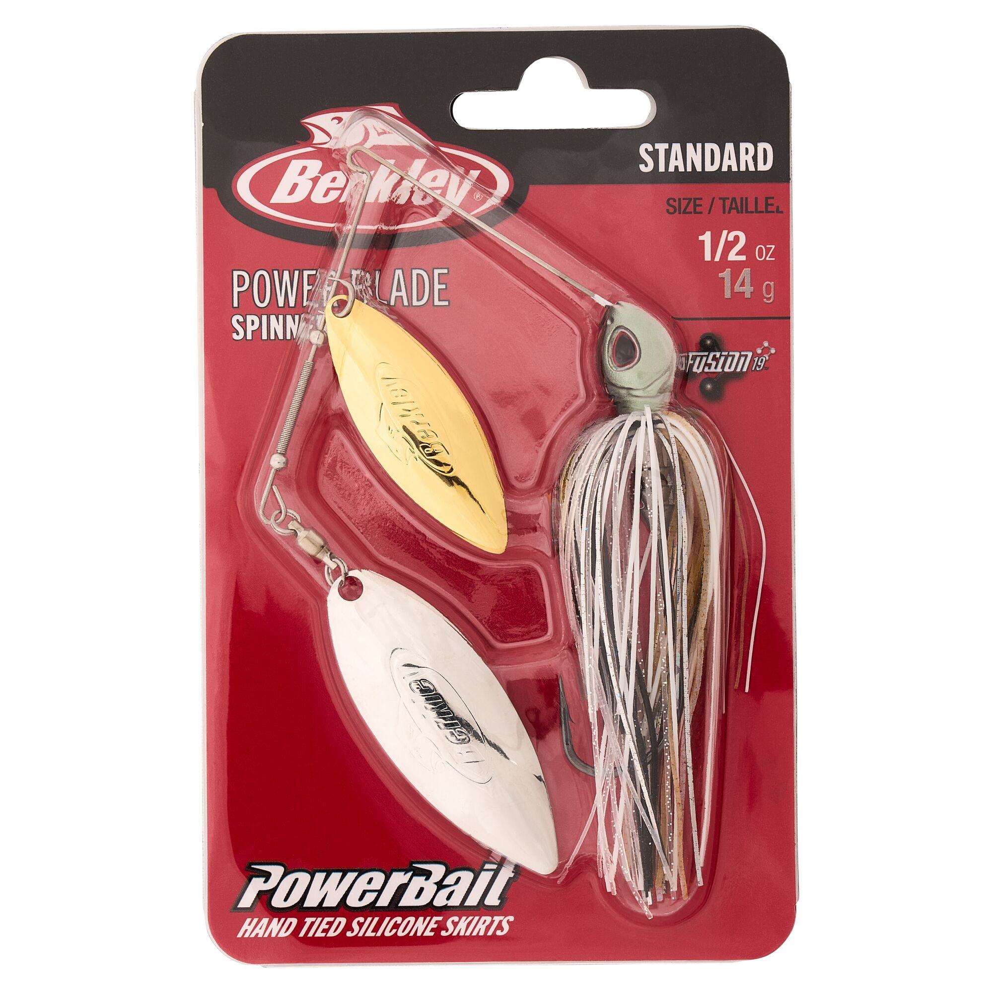 Berkley Power® Blade Standard, Spinnerbaits, Shad Spawn/Gold + Silver (1-count)