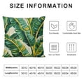 thumbnail image 5 of GOSMITH  Palm Leaves Decorative Throw Pillow Cover Case,Tropical Palm Leaves Jungle Leaf Outdoor Pillow Cases Square Cushion Covers for Sofa Couch Bed, 5 of 5