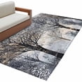 thumbnail image 2 of 3'x5' Area Rugs, Black Grey Forest Indoor Outdoor Area Rug for Living Room Bedroom, Vintage Watercolor Tree Tunk Washable Bathroom Rugs Kitchen Floor Carpet Mats Home Decor Aesthetic, 2 of 8