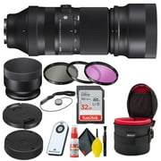 Sigma 100-400mm f/5-6.3 DG DN OS Contemporary Lens for Sony E + 32GB Bundle