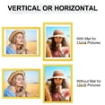 thumbnail image 4 of decorUhome 12x16 Matted to 11x14 Picture Frame, Photo Frame for Gallery Wall or Tabletop Display, Yellow, 4 of 9