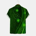 thumbnail image 4 of Men's St. Patrick's Day Shirts St Patrick's Day Short Sleeve Button Down Shirt Shamrock Shirt Vintage Retro Style Plus Size Holiday Tops Summer Clothes, 4 of 4