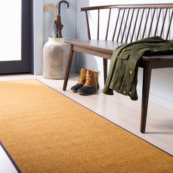 Safavieh Martha Stewart Natural Fiber Maximillian Solid Runner Rug, Natural/Gray, 2'3" x 8'