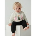thumbnail image 4 of Rovasas Baby Girl Christmas Sweater, Long Sleeve Crew Neck Tree Pullover, 4 of 9