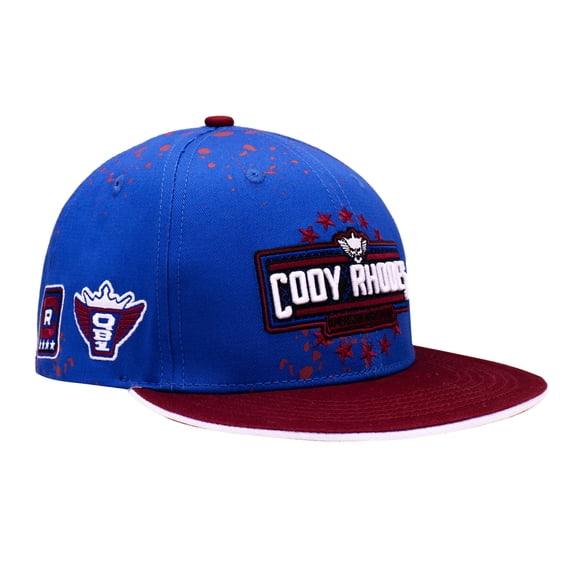 Men's Blue/Red Cody Rhodes Captain Cody Snapback Hat