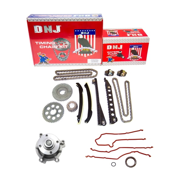DNJ TK4170AWP Timing Chain Kit with Water Pump Fits Cars & Trucks 2002 Ford 5.4L V8 SOHC 16V