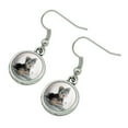 thumbnail image 2 of Yorkie Yorkshire Terrier Puppy Dog Musical Instrument Novelty Dangling Drop Charm Earrings, 2 of 5