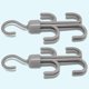 thumbnail image 2 of Paquete de 2 ganchos de almacenamiento, 4 garras, gancho giratorio de 360 grados, colgador de cinturón de ropa, soporte organizador de armario, soporte para corbatas, estante con gancho, 2 of 7