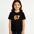 thumbnail image 2 of Girls Graphic Tees 67 Pizza Meme Kids T Shirt Funny Pizza Lover 100% Cotton Short Sleeve Soft Tops 4-13Y, 2 of 5