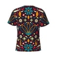 thumbnail image 6 of Vsdgher Colorful Mexican2 Print Men's Dry Fit Mesh Athletic Shirts Moisture Wicking Tennis T-Shirt Tops, 6 of 9