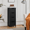 thumbnail image 2 of Renwick Free Standing Wooden Bathroom Cabinet with 4 Drawers, Black, 2 of 8