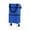 Blue, variant on protable shopping trolley bag with wheels foldable cart rolling grocery handbag blue