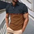 thumbnail image 2 of CONROSES Men's Short Sleeve Polo Shirts Western Cowboy Graphic Collared Polo Shirt for Men Casual Golf Shirts, 2 of 5