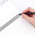 thumbnail image 3 of Stainless Steel Metal Straight Ruler Precision Double Sided Precision Measuring Tool Scale Metric Ruler Accessories 15-40cm 200MM, 3 of 6