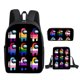 thumbnail image 1 of Space Werewolf Killing Among Us Backpack Three-piece Set Backpack Shoulder Bag Pencil Case Three-piece Set (Backpack + Shoulder Bag + Pencil Case), 1 of 1
