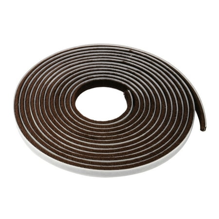 Furniture Weather Stripping Window Brown 16.4Ft(3/8Inch Widthx3/16Inch Thick)