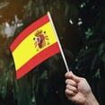 thumbnail image 5 of (Paquete de 20) Bandera de España Mini banderas de palo pequeñas de mano para fiesta, aula, jardín, Juegos Olímpicos, festivales, clubes, desfiles, fiestas, 5 of 5