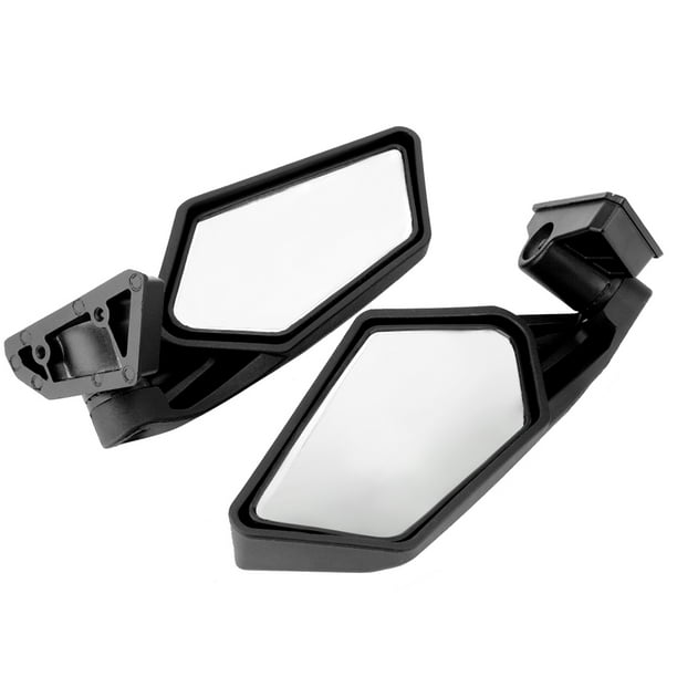 Espejo Retrovisor UTV A Prueba De Golpes Espejos Laterales Ajustables Para Can Am Maverick X3 Llamativa Visión Ultra Clara Negro 18,5 X 9,8 Cm
